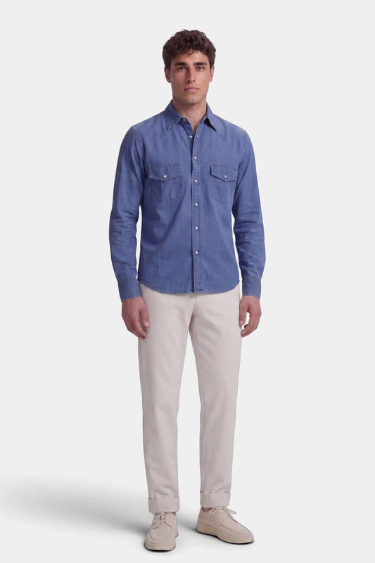 Toscana Denim Shirt by SATRI & CO. – product view 2
