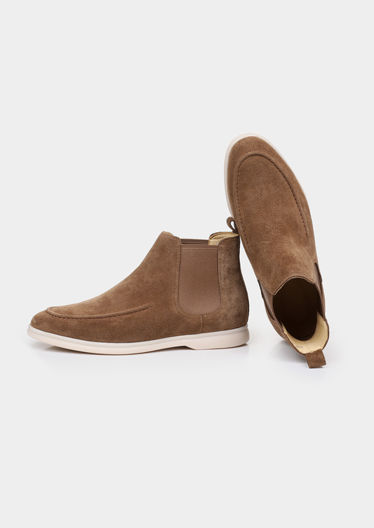 Light Brown Suede Chelsea Boot by SATRI & CO. – product view 2