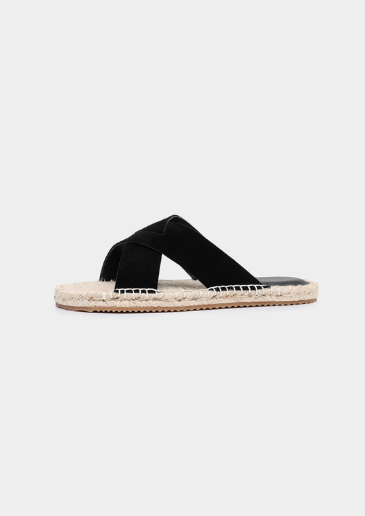 Men's Black Resort Sandals in Black – view 2