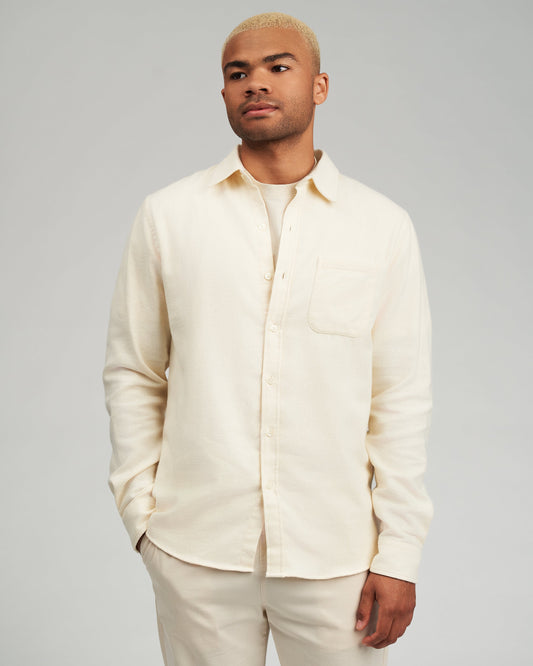Men's Organic Cotton Flannel Shirt – Lightweight Flannel, Regular Fit with Chest Pocket | Hunter Green