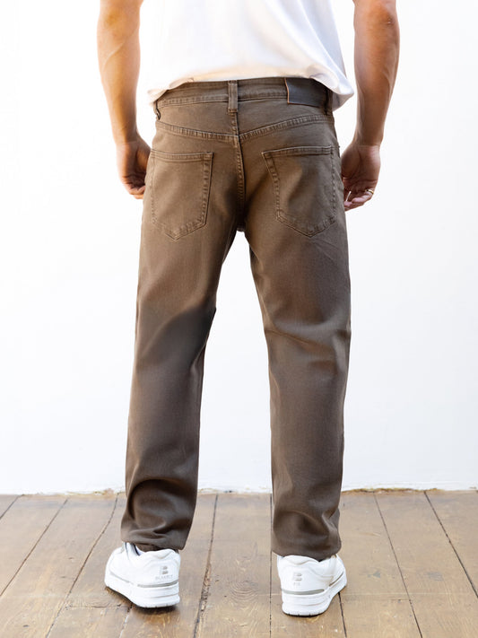 Vol.15 Loose Fitting Jeans - Brown by SATRI & CO. – product view 2