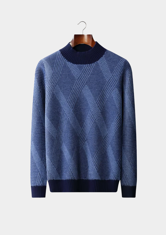 Men's Cosy Winter Mock Neck Jumper – view 2
