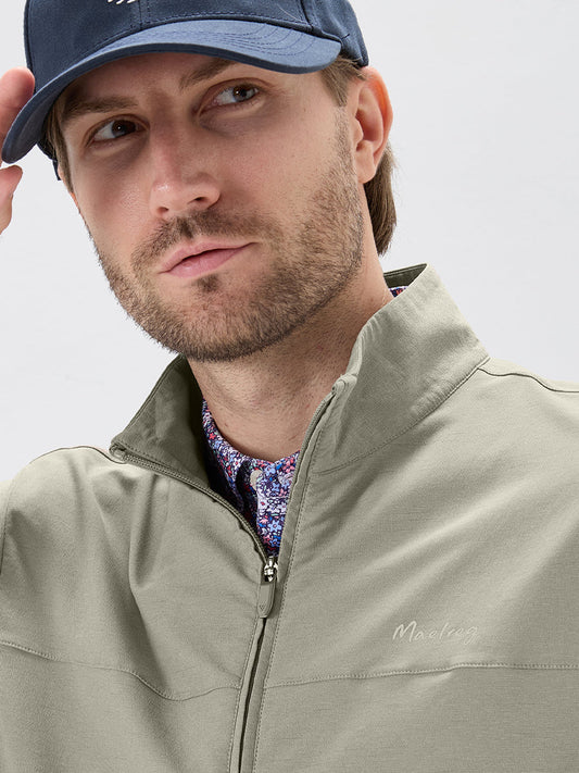 Men's Lightweight Water-Resistant Nylon Blend Jacket – Stretch, Quick-Dry, Packable, UPF 50+ Fabric