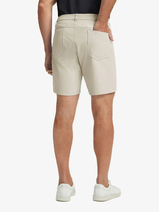 Men's 4-Way Stretch Performance Shorts – Moisture-Wicking Dress Shorts with Belt Loops, 7 or 9 Inch Inseam