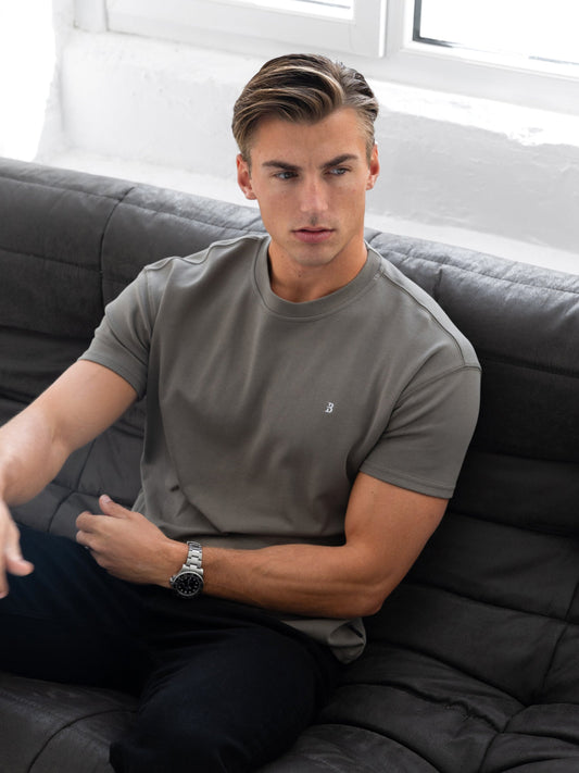 Conrad Relaxed Anchor T-Shirt - Safari Green by SATRI & CO. – product view 2