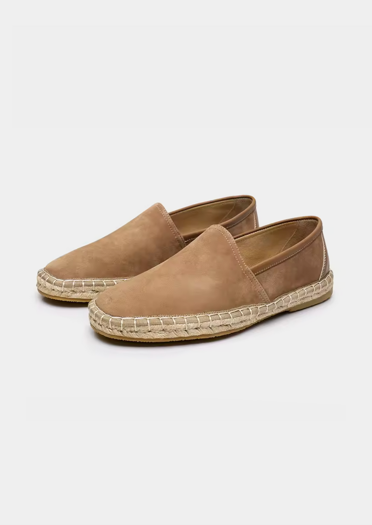 Men's Suede Seaside Espadrilles in Caramel – view 1