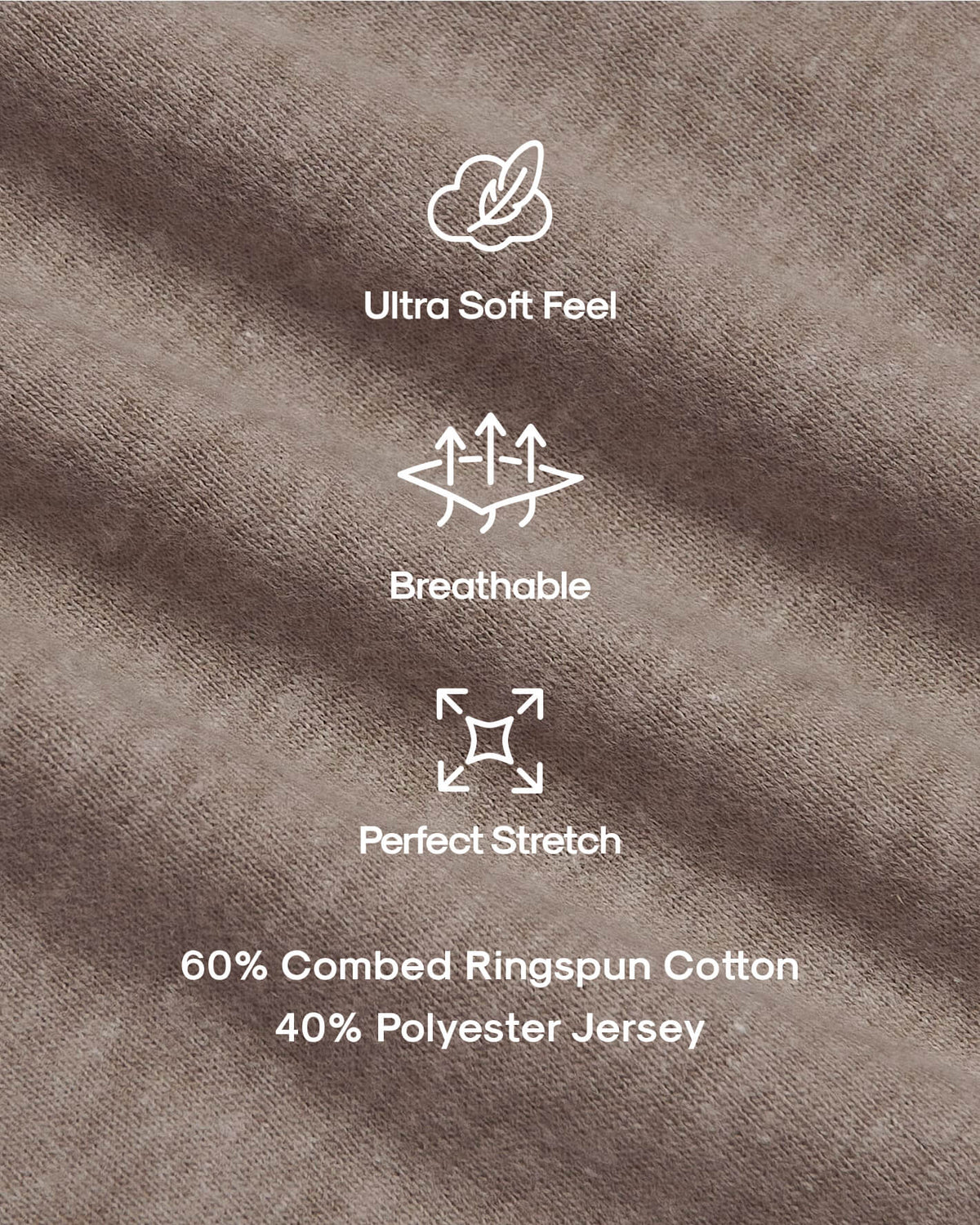 Men's Classic Crew Neck T-Shirt in Dark Heather Truffle – view 6