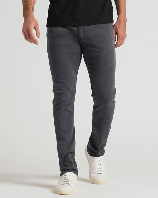 Men's Slim Stretch Jeans 3-Pack – Four-Way Stretch, Tapered Leg | Black Wash, Indigo Wash & Grey Wash