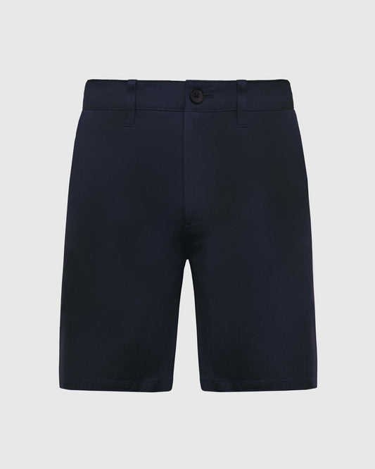Men's Stretch Cotton Twill Shorts – Wrinkle-Resistant, Moisture-Wicking, Durable Slim Fit | Navy