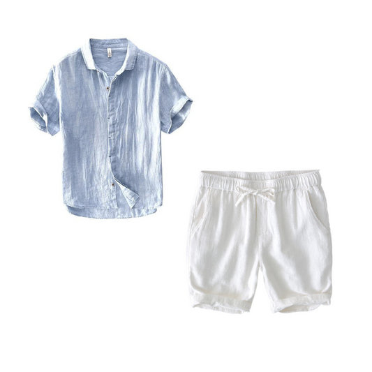 São Bento Linen Shirt & Shorts Set by SATRI & CO. – product view 2