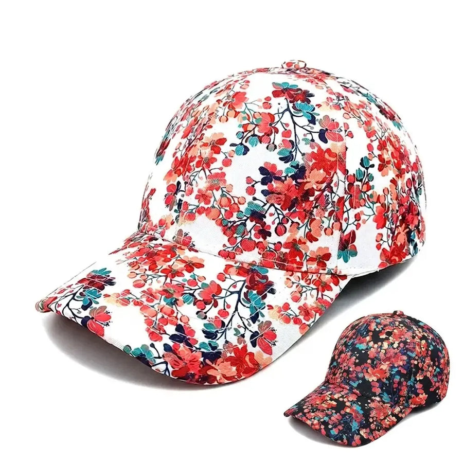 Almond Blossom Men's Japanese-Style Baseball Cap – Cotton & Acrylic, Breathable, Lightweight, Adjustable Fit