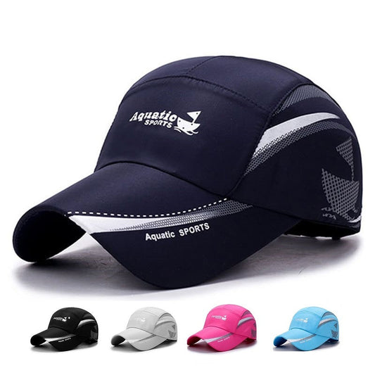 Aquatic Sports Men's Quick-Dry Mesh Baseball Cap – Breathable Lightweight Build, Adjustable 54–60 cm Fit