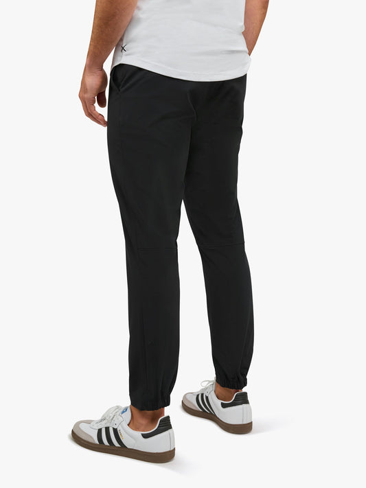 Men's Slim Fit Stretch Joggers in Black – view 2