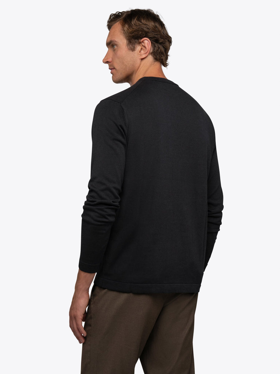 Riviera Men's Luxe Knit Long Sleeve Crew Neck T-Shirt 3-Pack – Refined 240g Knit, Smooth Polished Drape
