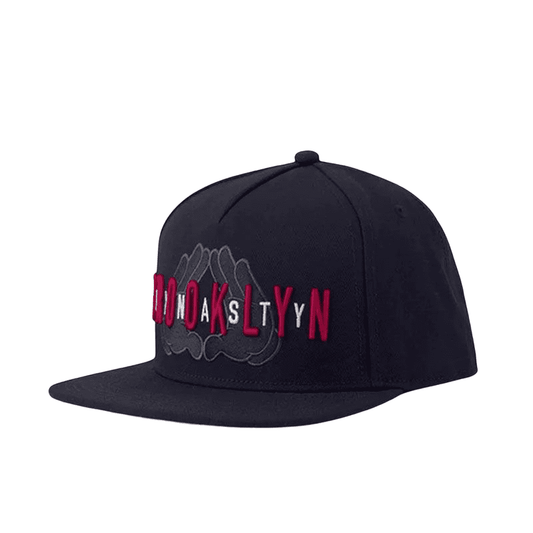 Brooklyn Men's Cotton Snapback Baseball Cap – 100% Cotton, Embroidered Front Design, Adjustable 56–62 cm Fit