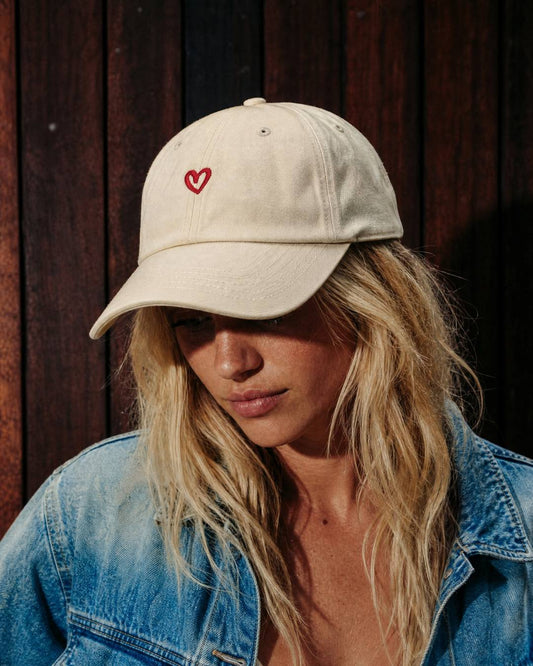 Drawn Heart Men's Embroidered Cotton Baseball Cap – view 2