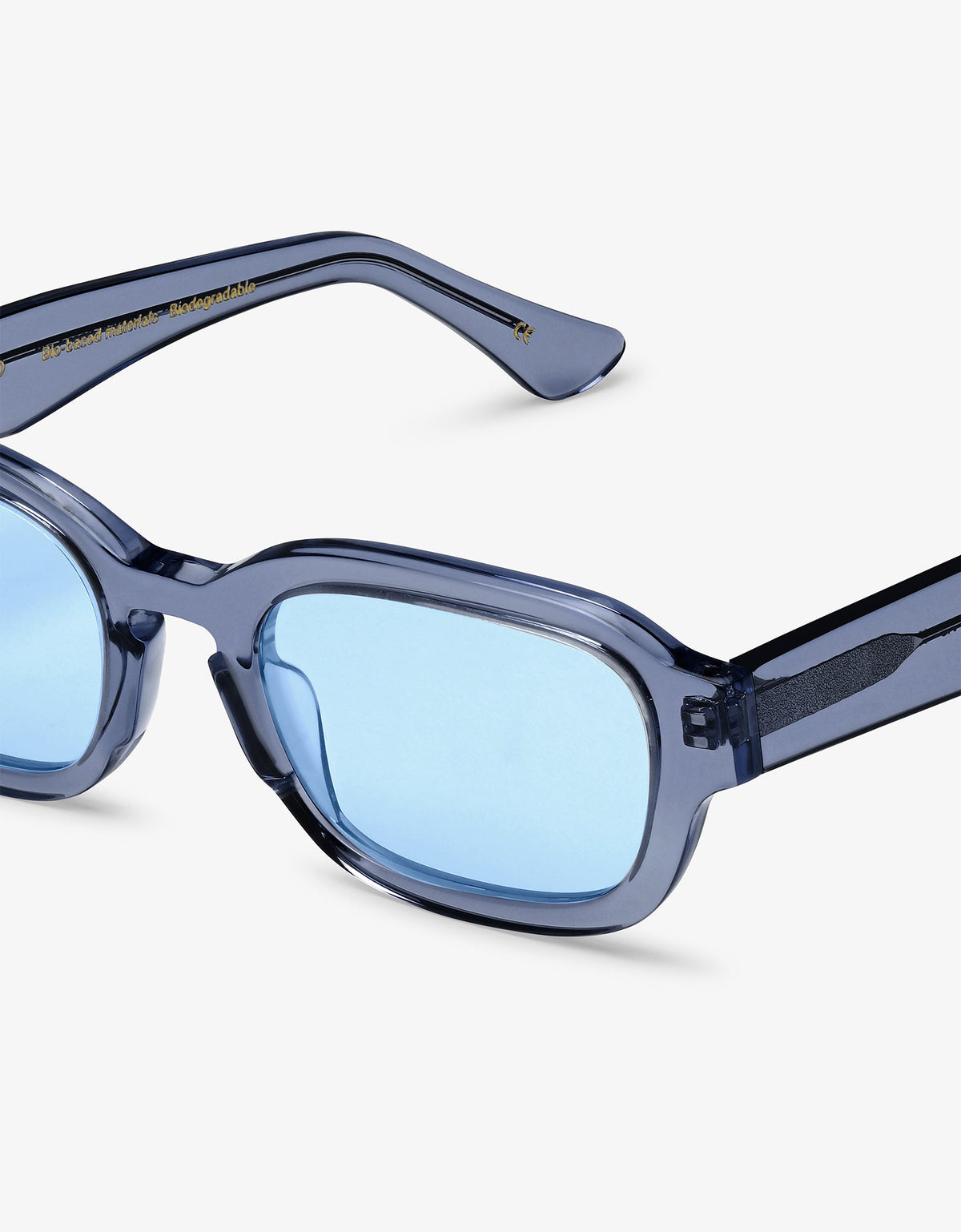 Amalfi Men's Acetate Everyday Sunglasses – UV400 Protection, Simple Clean Frame | Petrol Blue / Blue