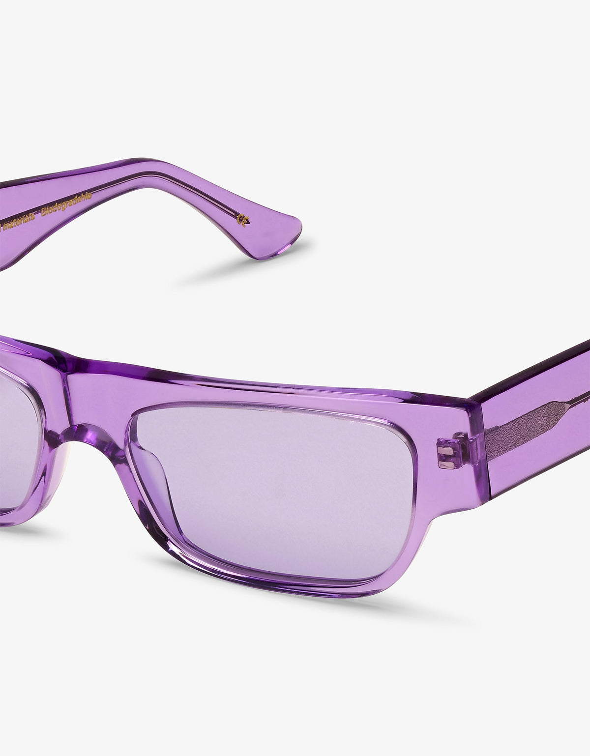 Monza Men's Bio-Based Acetate Rectangular Sunglasses – view 7