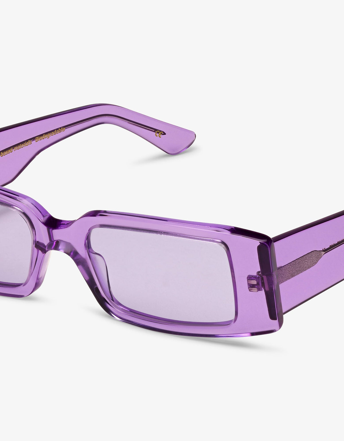 Men's Acetate Angled Rectangular Sunglasses – view 7