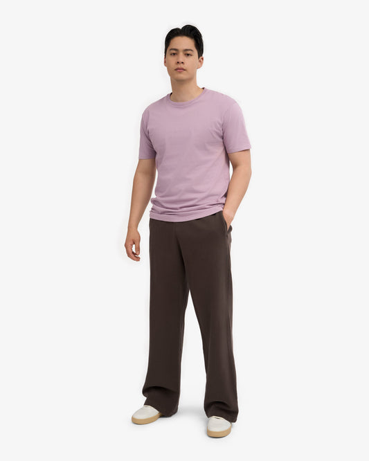 Men's Organic Cotton Straight Leg Sweatpants in Coffee Brown – view 2