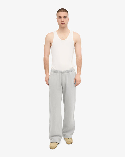 Men's Organic Cotton Straight Leg Sweatpants in Faded Grey – view 2