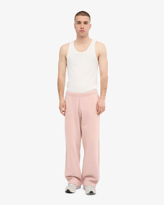Men's Organic Cotton Straight Leg Sweatpants in Faded Pink – view 2