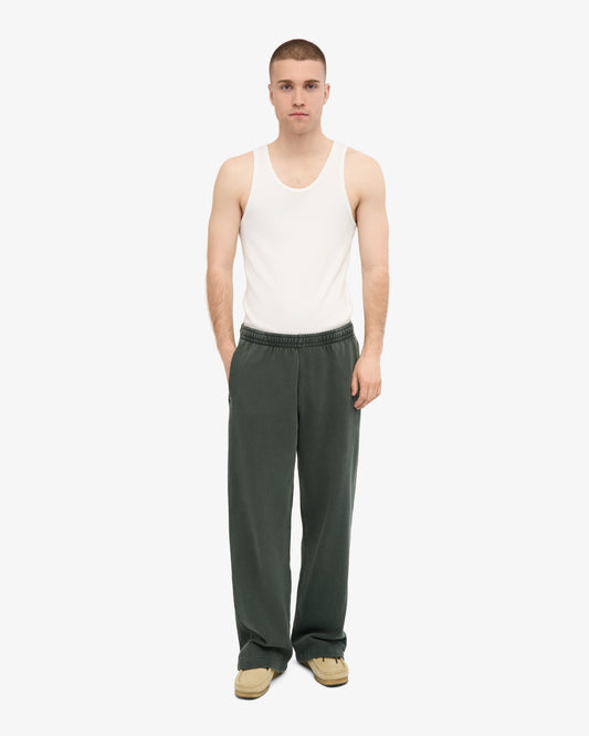 Men's Organic Cotton Straight Leg Sweatpants in Midnight Forest – view 2