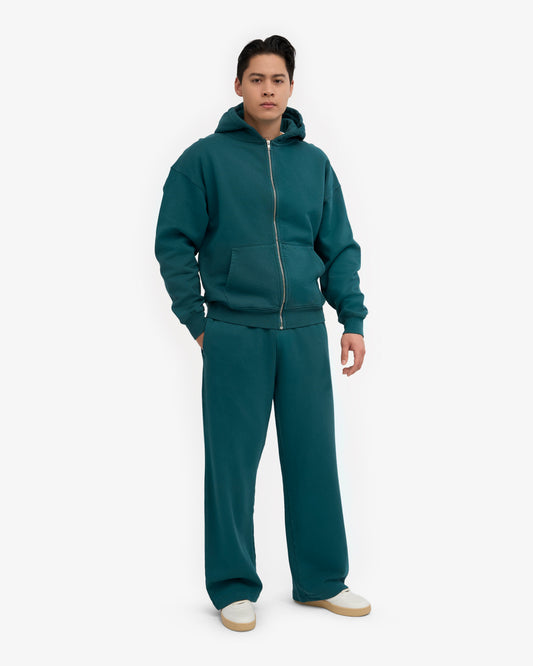 Men's Organic Cotton Straight Leg Sweatpants in Ocean Green – view 2