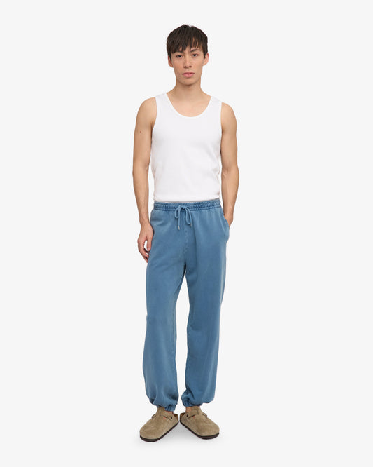 Men's Organic Cotton Relaxed Sweatpants in Faded Indigo – view 2