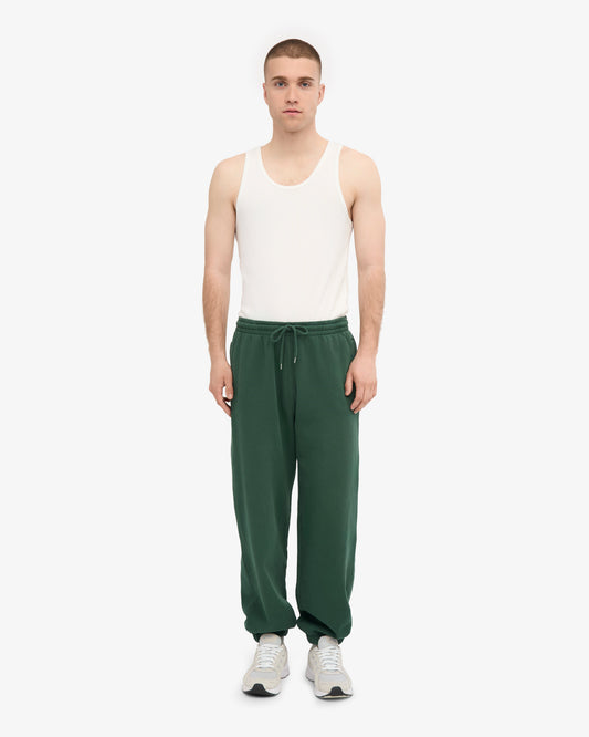 Men's Organic Cotton Relaxed Sweatpants in Emerald Green – view 2