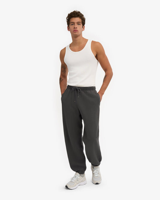 Men's Organic Cotton Relaxed Sweatpants in Lava Grey – view 2