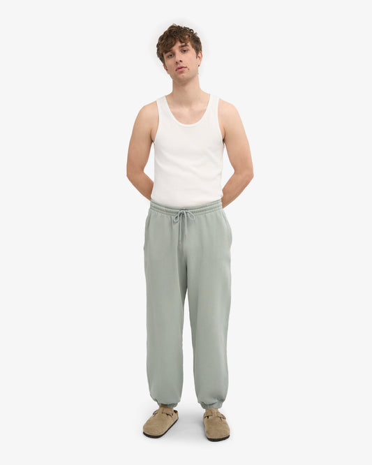 Men's Organic Cotton Relaxed Sweatpants in Steel Blue – view 2
