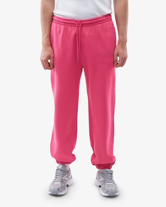 Men's Organic Cotton Relaxed Sweatpants in Bubblegum Pink – view 2