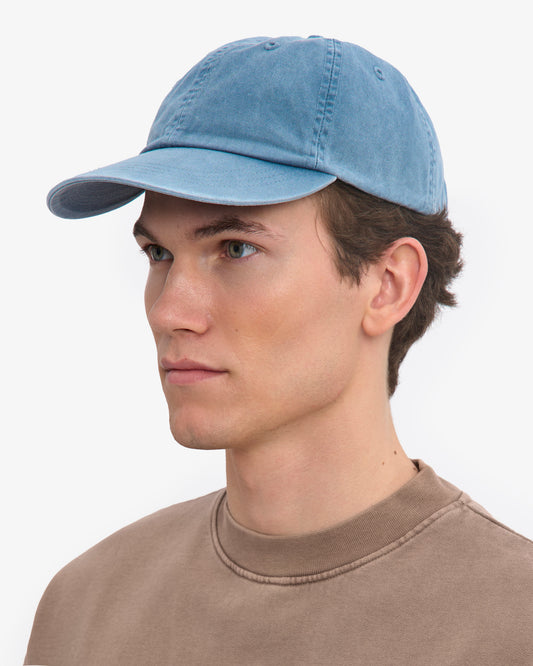 Men's Organic Cotton Baseball Cap in Faded Indigo – view 2
