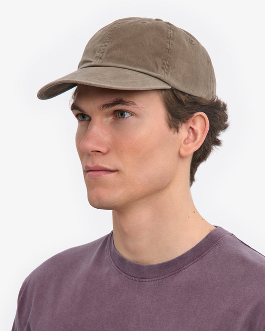Men's Organic Cotton Baseball Cap in Faded Khaki – view 2