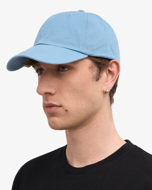 Men's Organic Cotton Baseball Cap in Seaside Blue – view 2