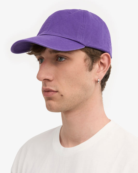 Men's Organic Cotton Baseball Cap in Ultra Violet – view 2