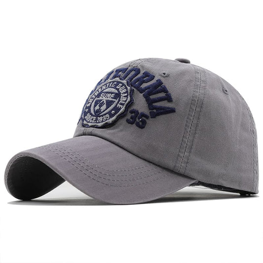 California Surf Men's Embroidered Cotton Baseball Cap – 100% Cotton, Embroidered Front, Adjustable Fit