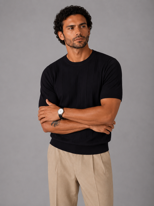 Knitted T-Shirt S295 by SATRI & CO. – product view 2