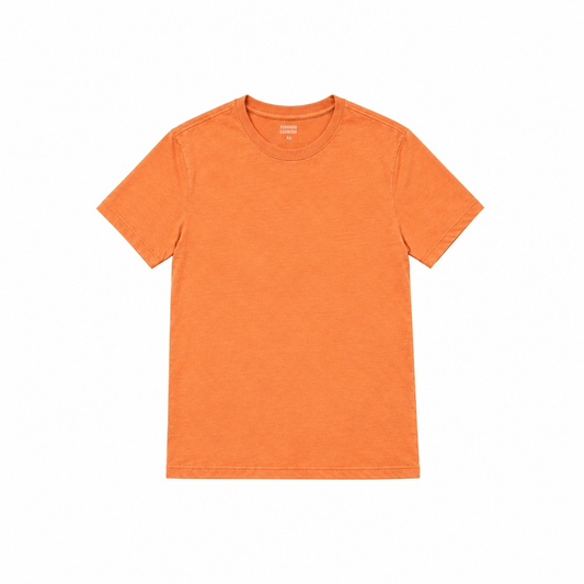 Men's Cotton Blend Crew Neck T-Shirt – Soft Ringspun Jersey, Fitted Cut, Printed Neck Label | Sunburn