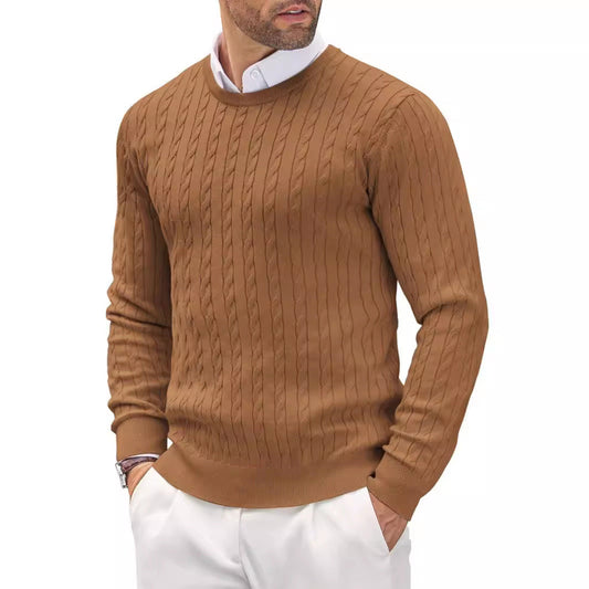 Chamonix Men's Cotton Cable Knit Jumper – view 2