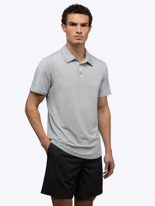 Crossover Men's Performance Polo Shirt – Breathable Stretch Fabric, Clean Design, Work to Course | Vapor