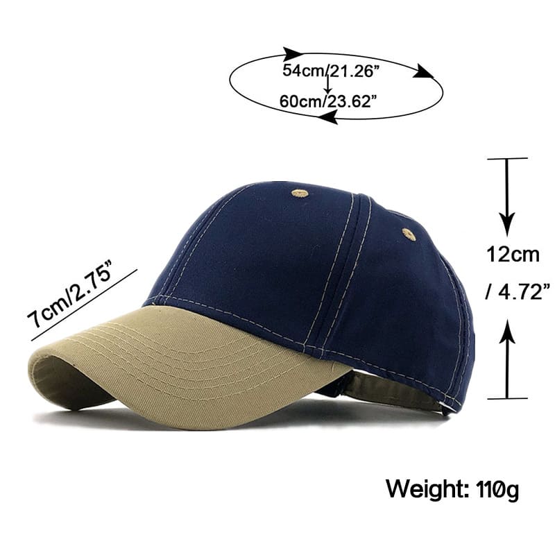 Denzel Men's Two-Tone Cotton Baseball Cap – view 9