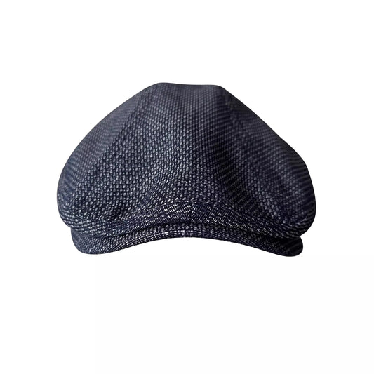 Empoli Men's Linen Flat Cap – 100% Linen, Classic Shape, Three Sizes from 56 to 62 cm | Navy Blue