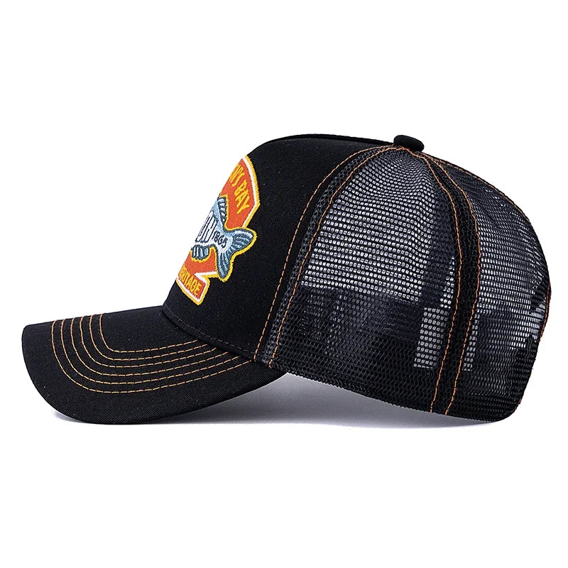 Fishermen's Bay Men's Patch Trucker Baseball Cap – view 10