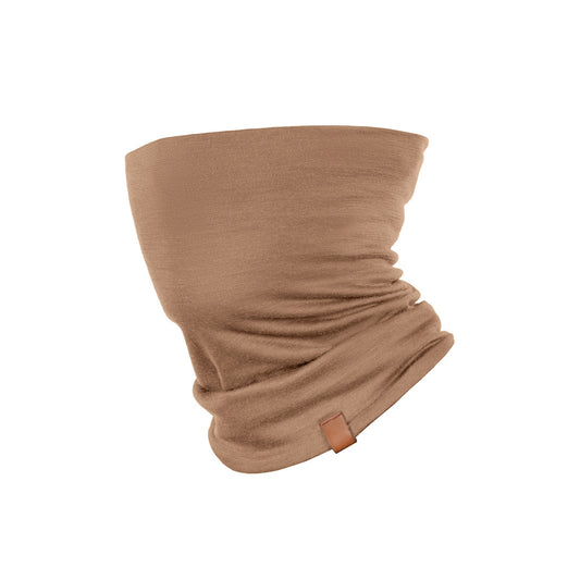 Men's Merino Wool Tube Neck Gaiter – Soft Breathable Knit, All-Season Face and Neck Cover | Beige