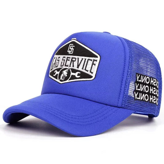 Gas Service Men's Cotton Trucker Baseball Cap – view 2