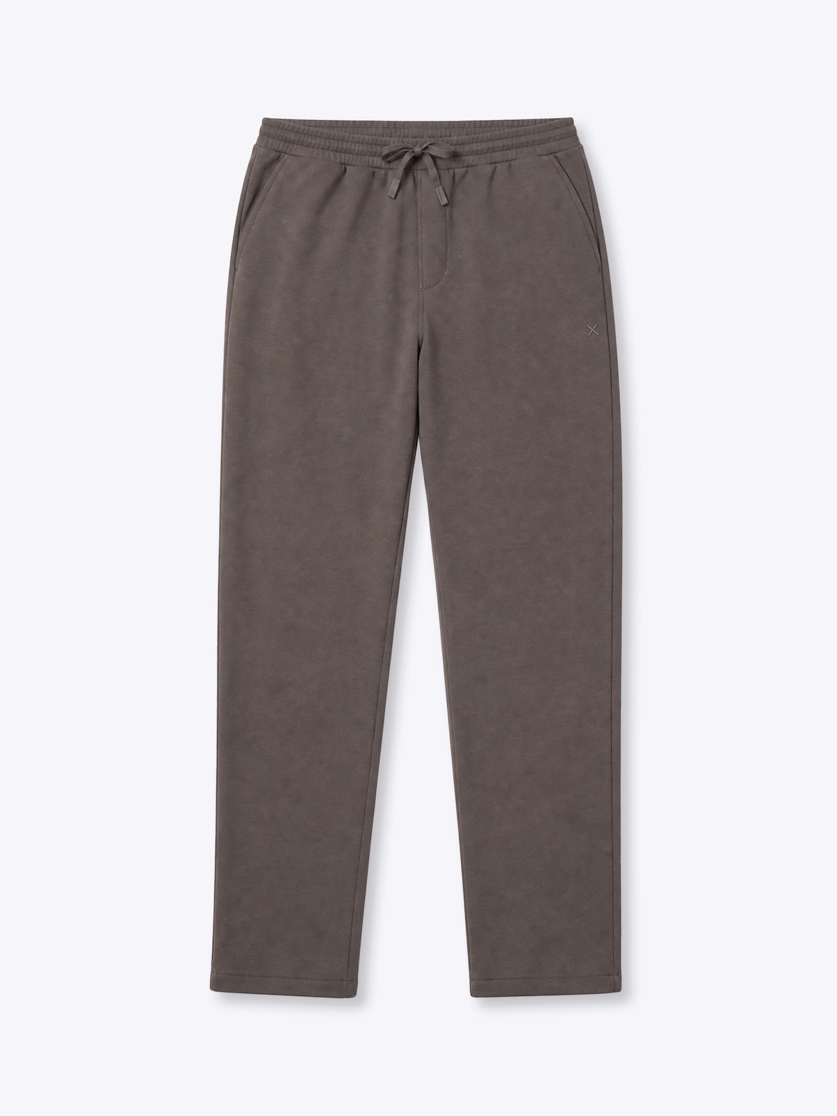 Men's Brushed Fleece Straight-Leg Sweatpants in Charcoal – view 6