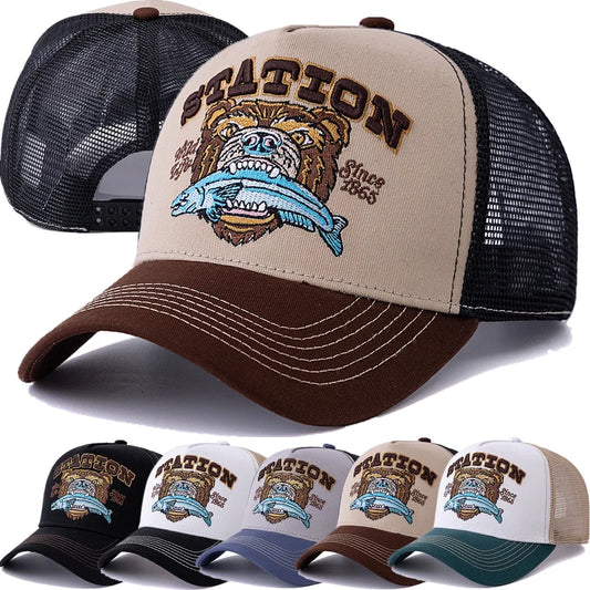 Hunting Bear Men's Patch Trucker Baseball Cap – view 2