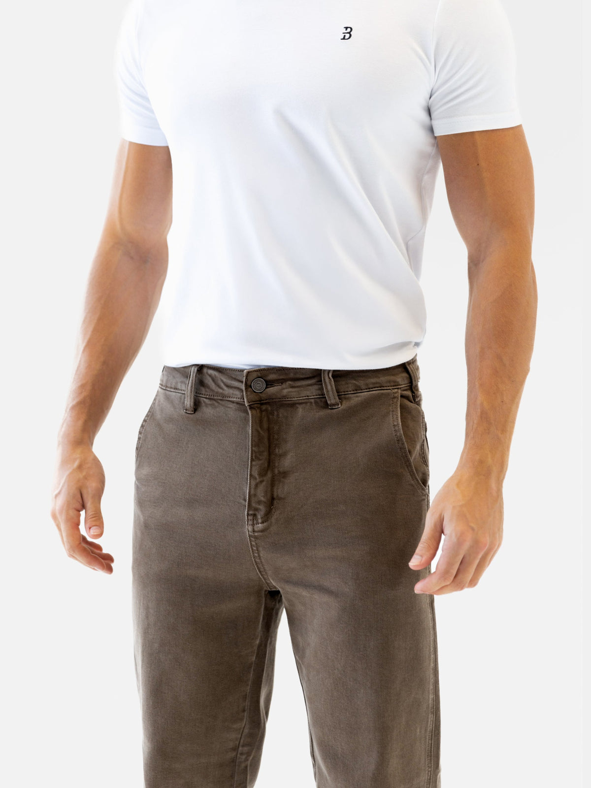 Vol.17 Straight Leg Jeans - Brown by SATRI & CO. – product view 6